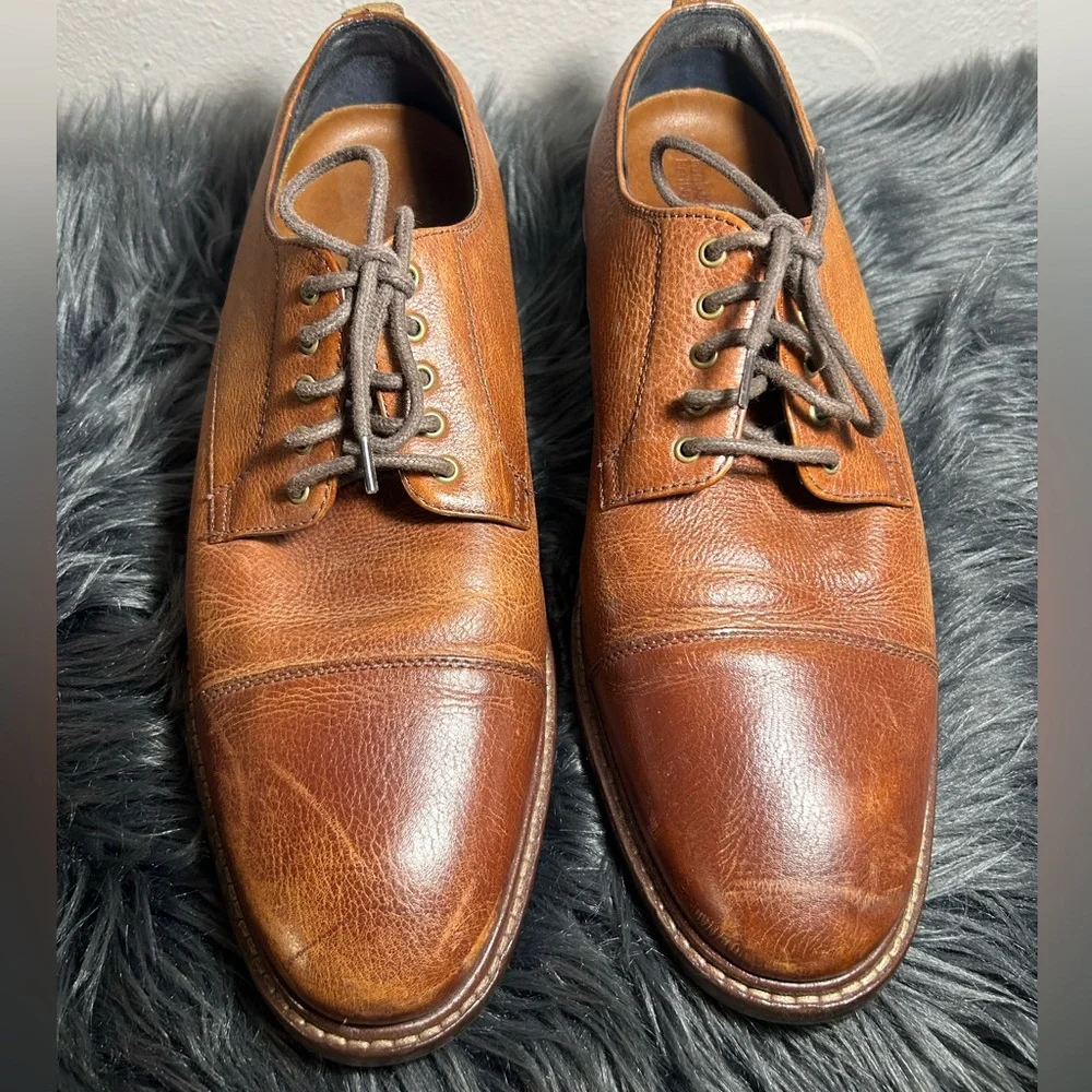 Cole Haan Men Benton Ii Oxford Cap Toe Oxfords Brown Leather Dress Shoes Sz 11M